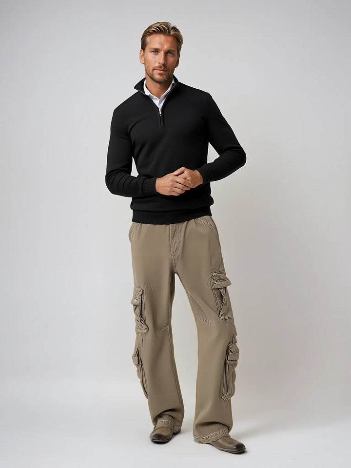 Frederick | Men's Classic Half-Zip Sweater