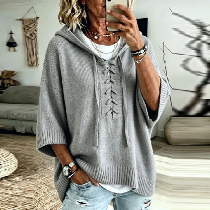 Patricia | Oversized Hooded Knit Sweater