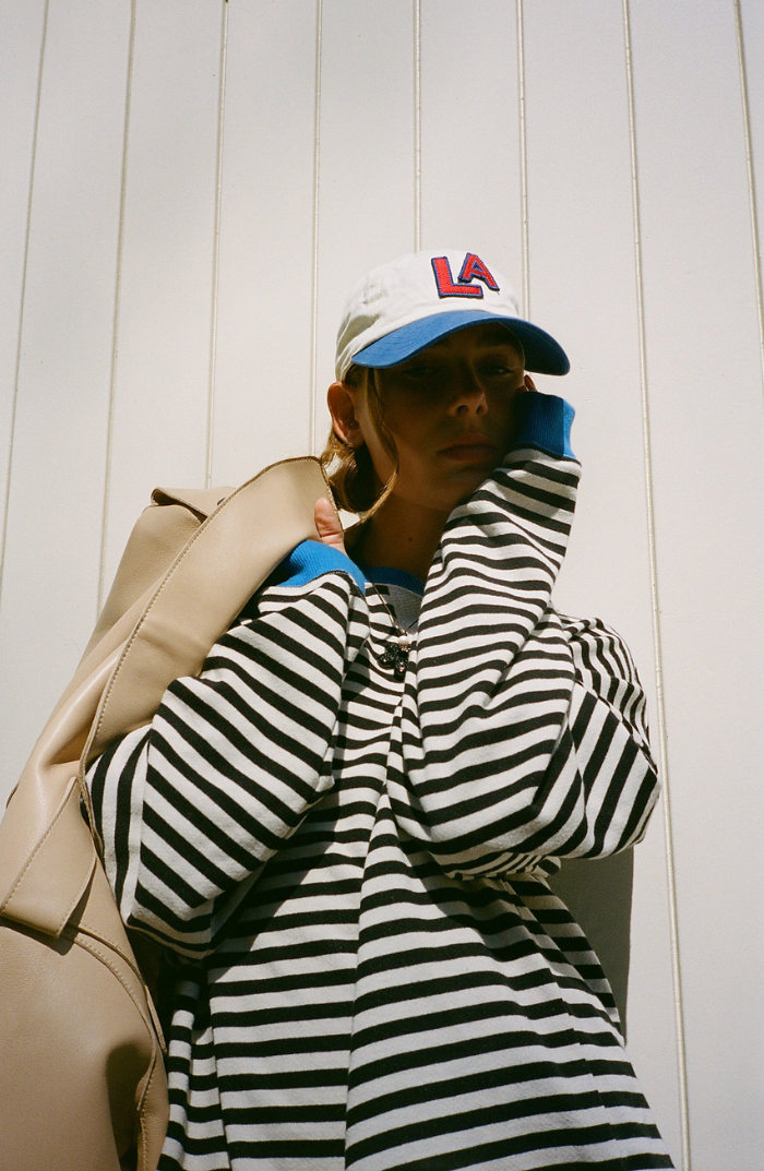 Isobel | Oversized Striped Sweatshirt with Drop Shoulders