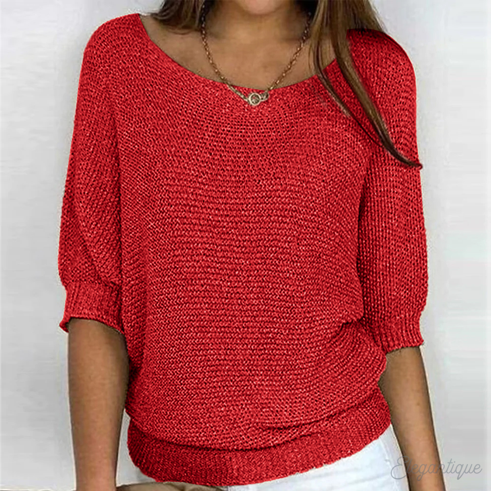 Sophie | Relaxed Knit Sweater with Round Neck