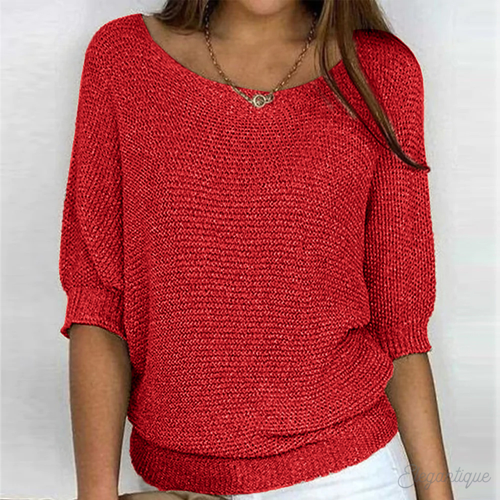 Sophie | Relaxed Knit Sweater with Round Neck