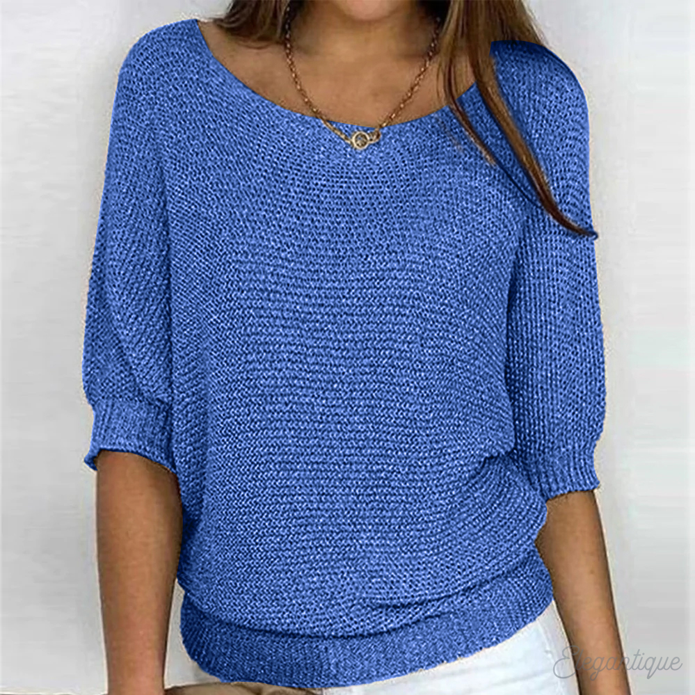 Sophie | Relaxed Knit Sweater with Round Neck