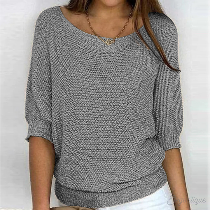 Sophie | Relaxed Knit Sweater with Round Neck
