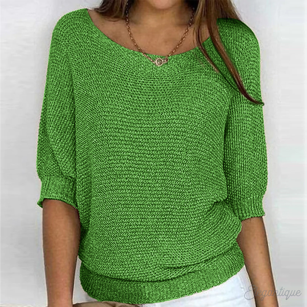 Sophie | Relaxed Knit Sweater with Round Neck