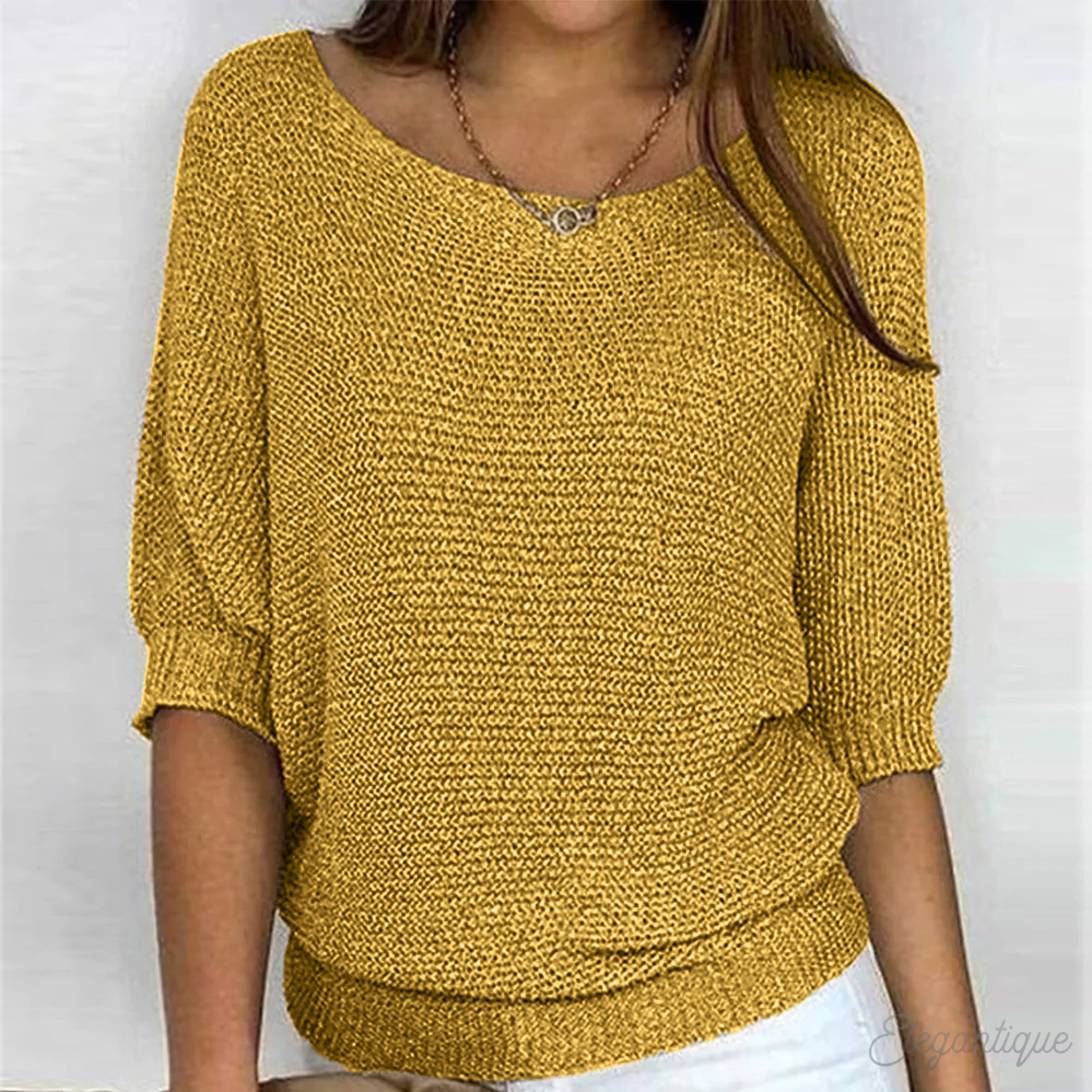 Sophie | Relaxed Knit Sweater with Round Neck