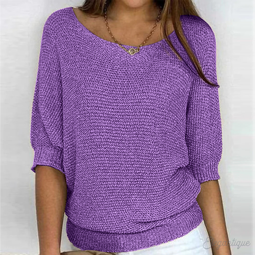Sophie | Relaxed Knit Sweater with Round Neck
