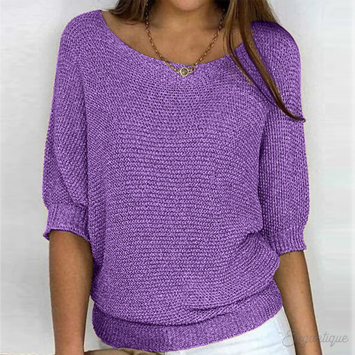Sophie | Relaxed Knit Sweater with Round Neck