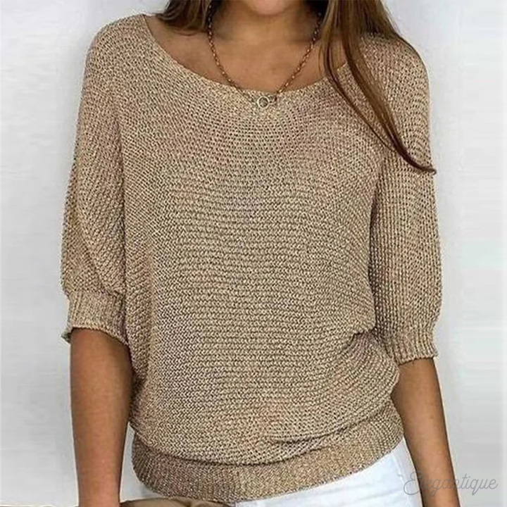 Sophie | Relaxed Knit Sweater with Round Neck
