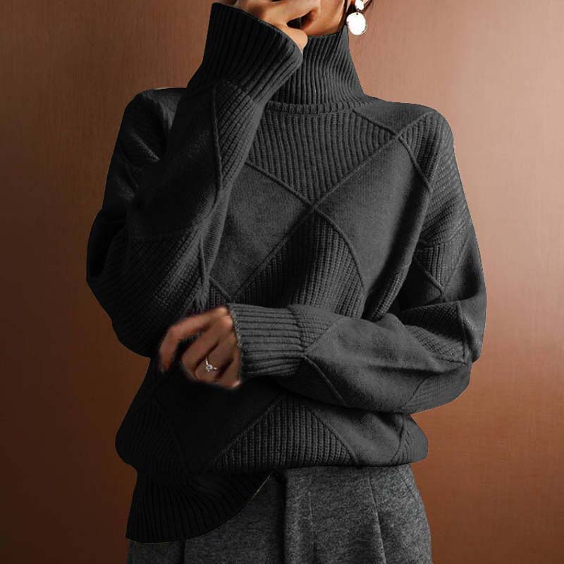 Natasha | Relaxed Turtleneck Knit Sweater