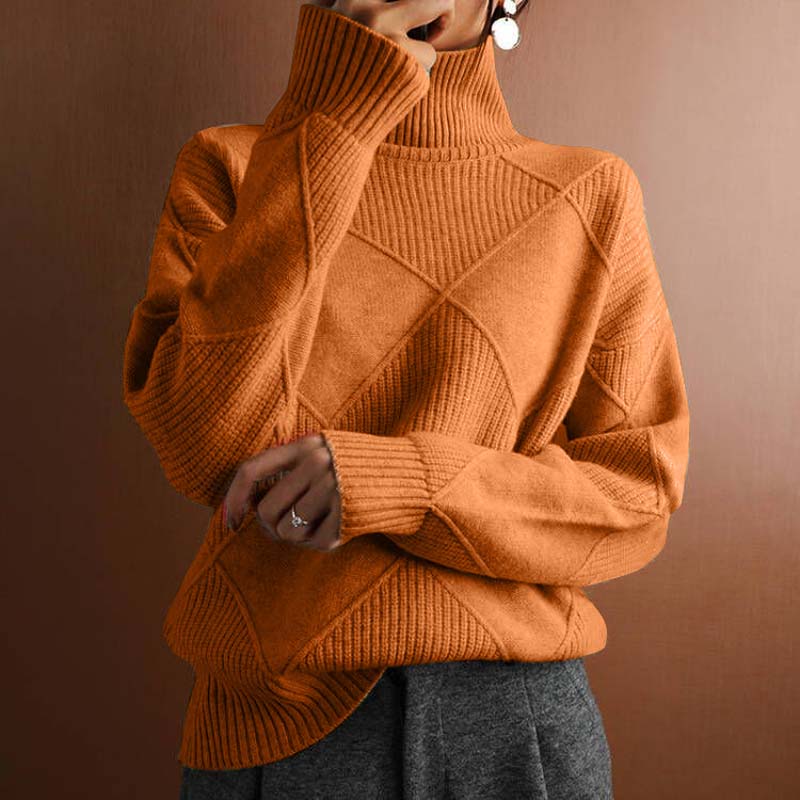 Natasha | Relaxed Turtleneck Knit Sweater