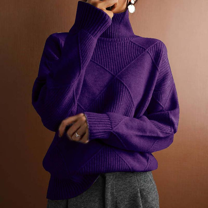 Natasha | Relaxed Turtleneck Knit Sweater