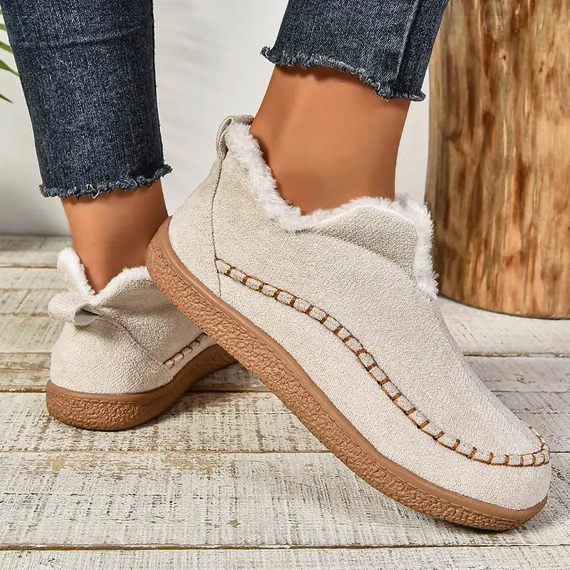 Rosalyn | Women's Shearling-Lined Suede-Look Ankle Boots