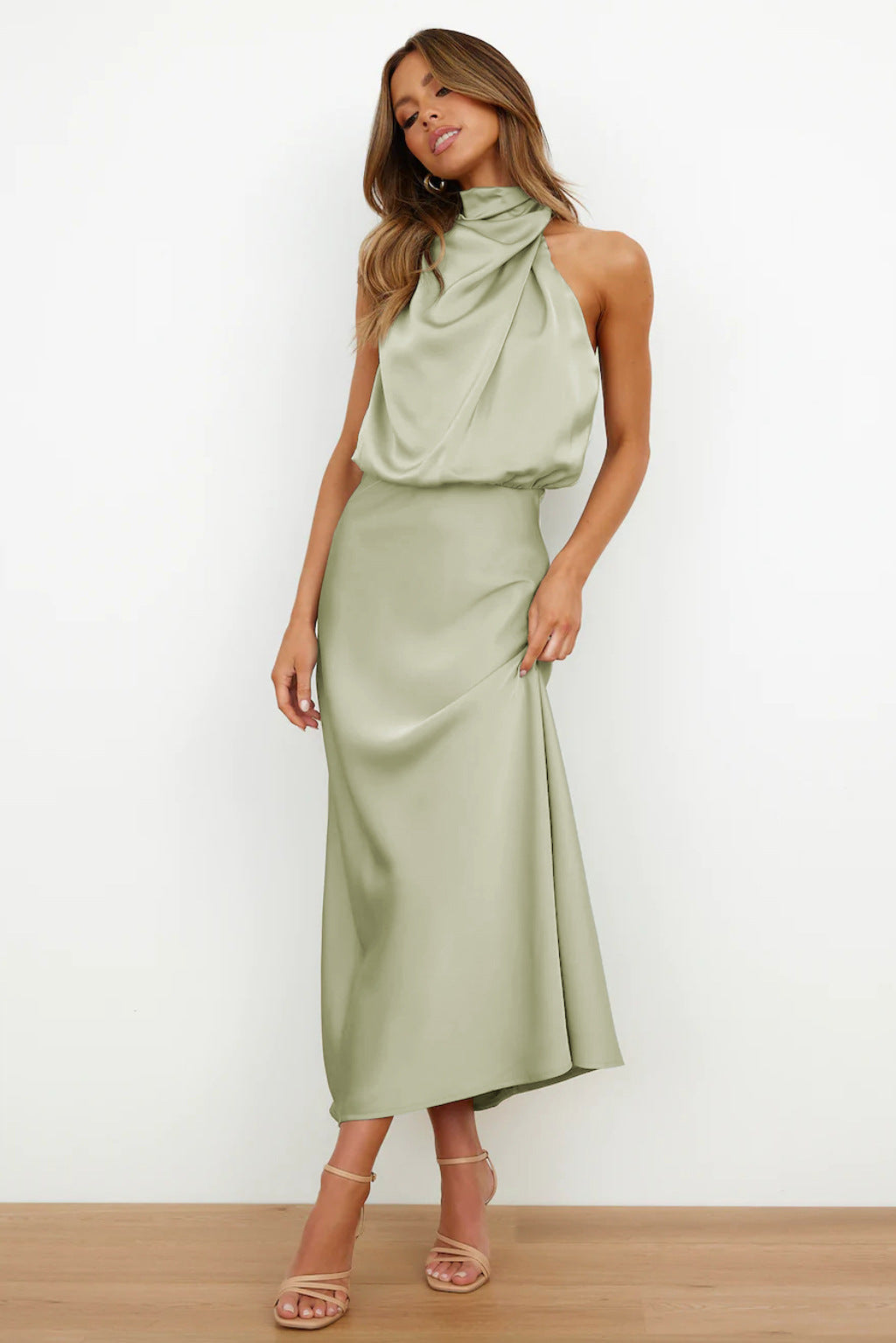 Doris | Women's Chic Halter-Neck Wedding Guest Dress