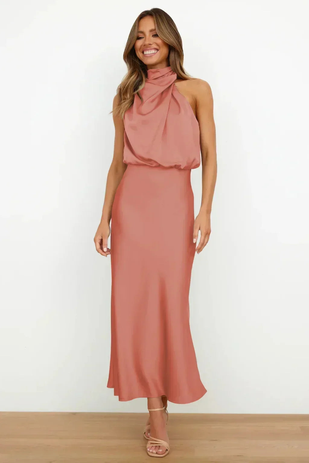Doris | Women's Chic Halter-Neck Wedding Guest Dress