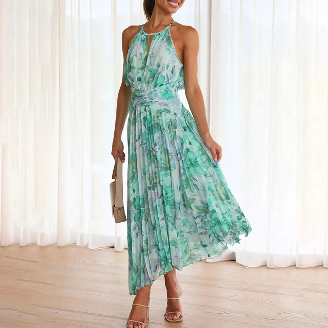 Daisy | Halterneck Boho Maxi Dress