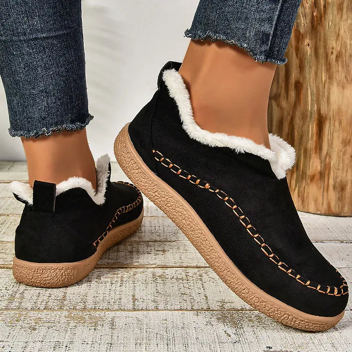 Rosalyn | Women's Shearling-Lined Suede-Look Ankle Boots