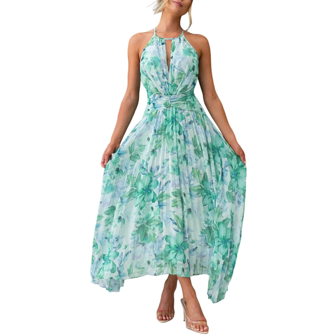 Daisy | Halterneck Boho Maxi Dress