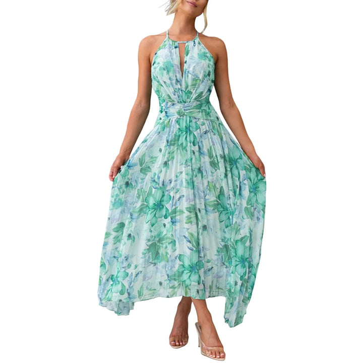 Daisy | Halterneck Boho Maxi Dress