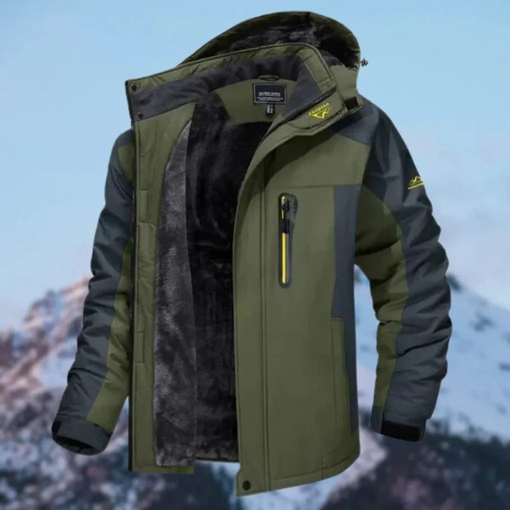 Julio | Men's Hooded Winter Jacket with Water-Resistant Shell