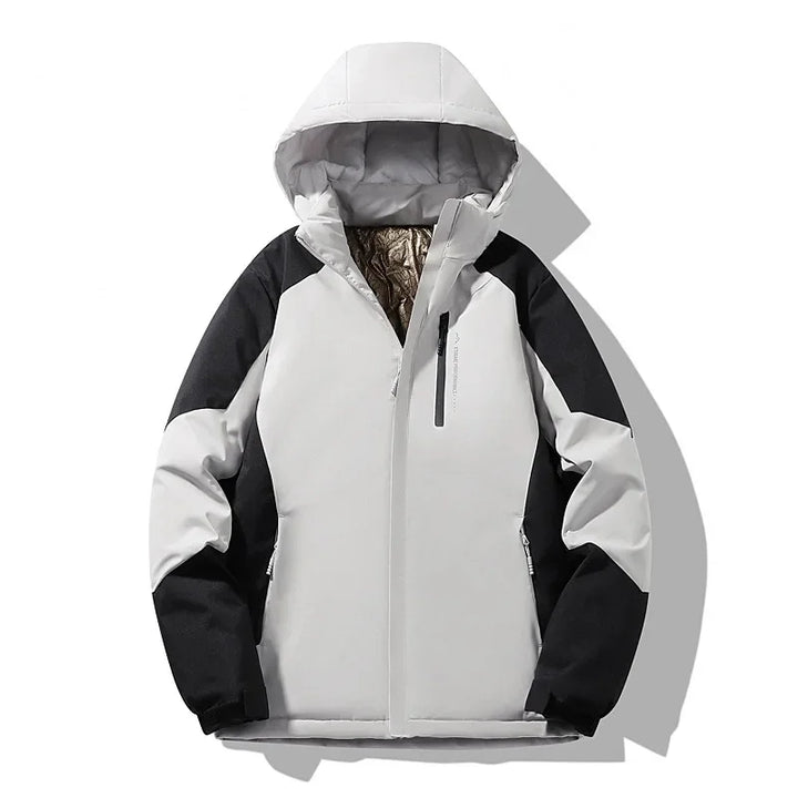 Wiktoria | Women’s ski jacket with a colour-block design and long sleeves