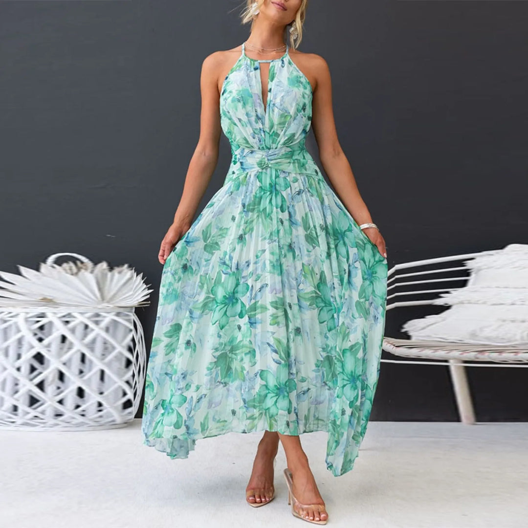 Daisy | Halterneck Boho Maxi Dress