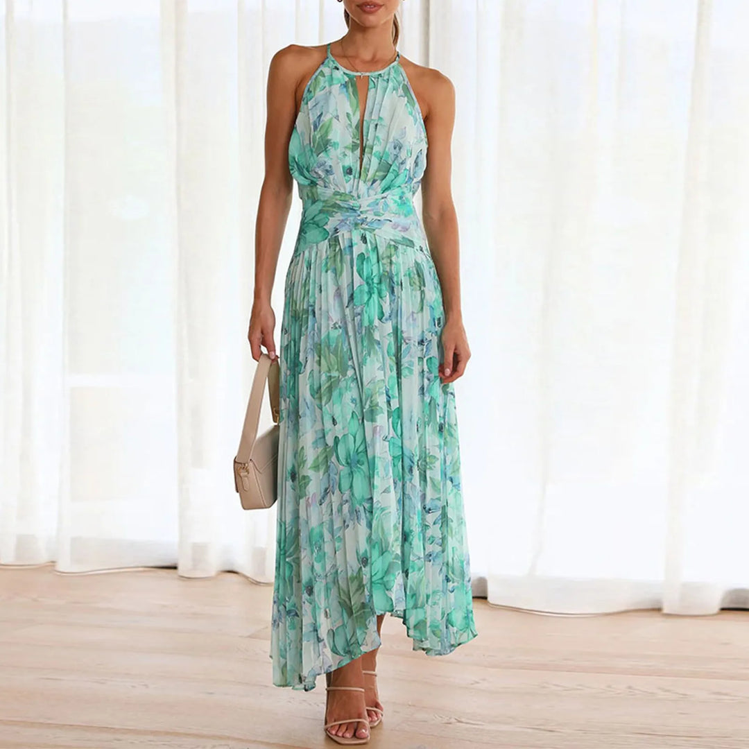Daisy | Halterneck Boho Maxi Dress