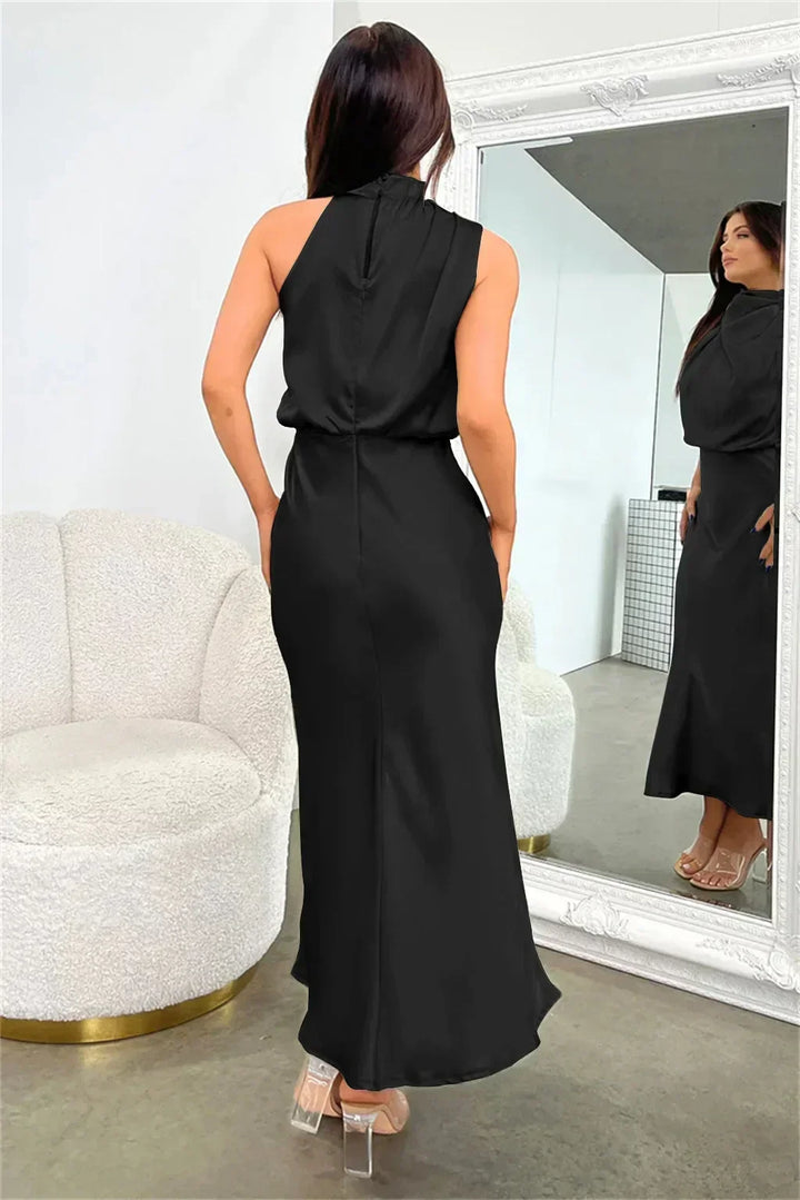 Doris | Women's Chic Halter-Neck Wedding Guest Dress