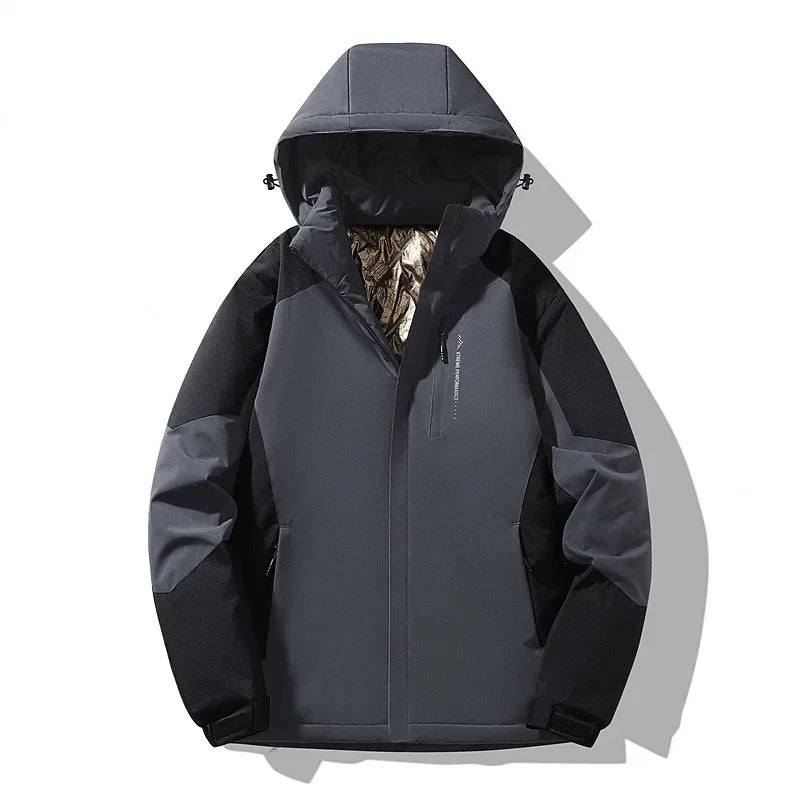 Wiktoria | Women’s ski jacket with a colour-block design and long sleeves