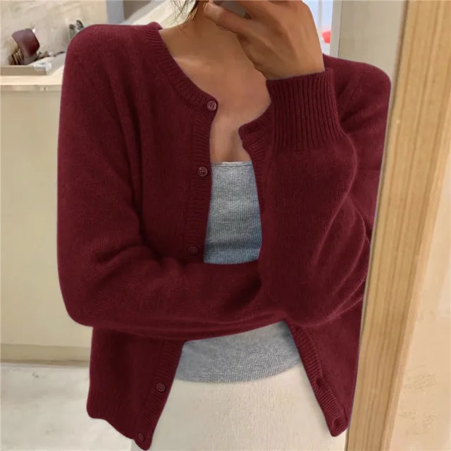 Chiara | Women's Knit Cardigan with Button Front