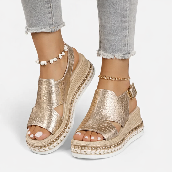 Cassandra | Elegant Wedge Sandals