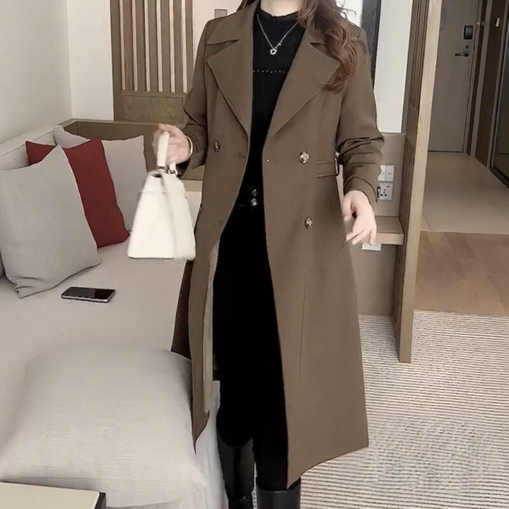 Nisa | Elegant Wool Trench Coat