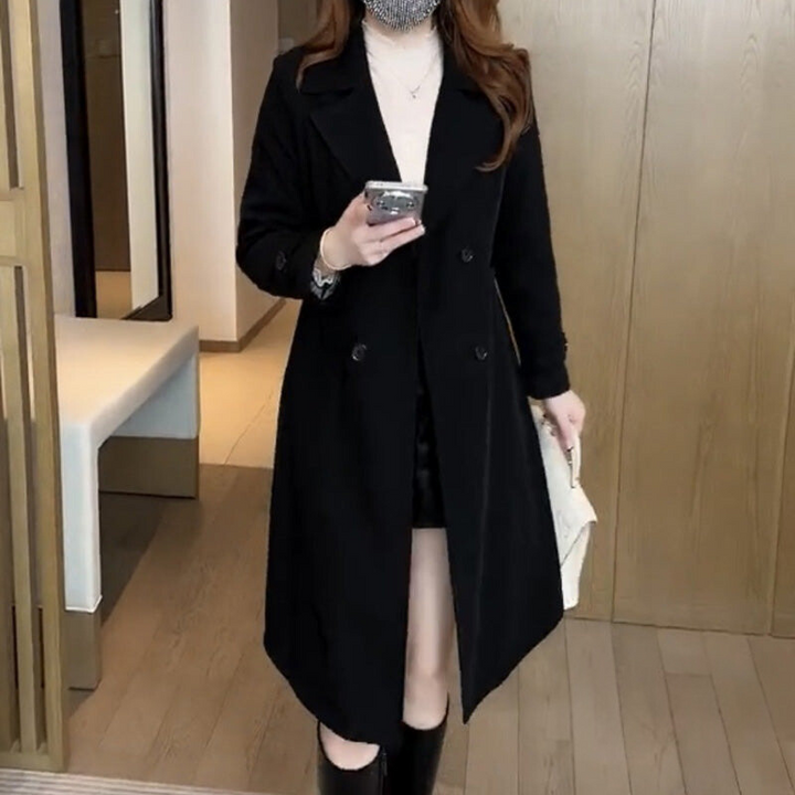 Nisa | Elegant Wool Trench Coat