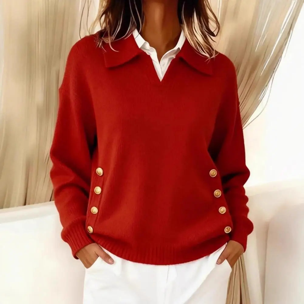 Monica | V-Neck Knit Sweater