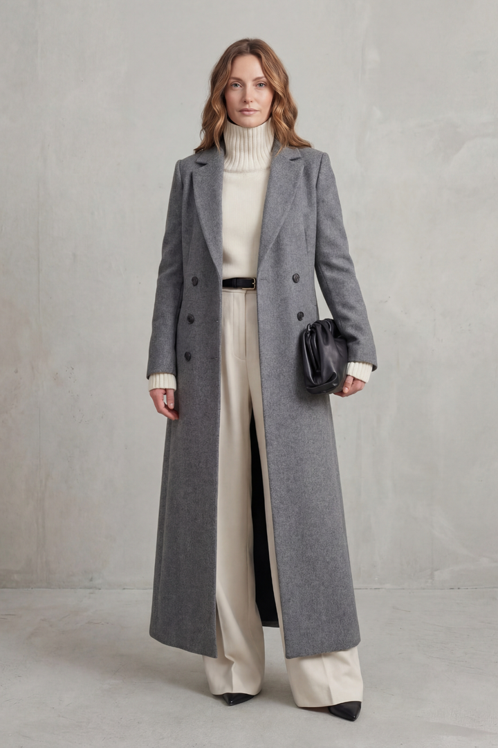 Vivian | Women's Longline Camel Wool Coat