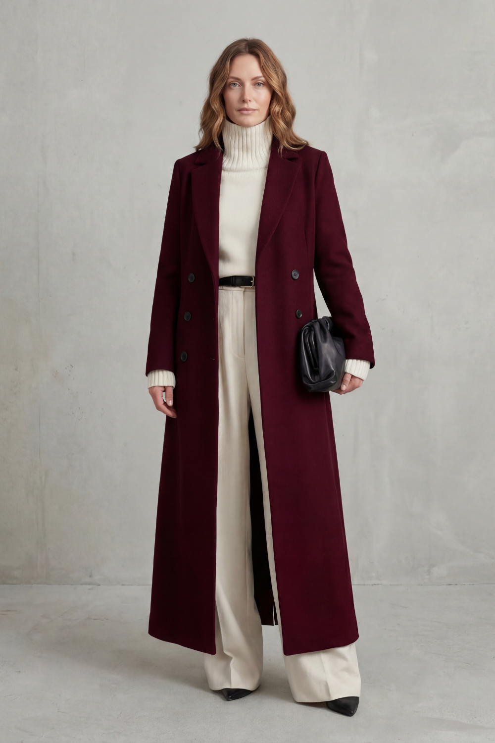 Vivian | Women's Longline Camel Wool Coat