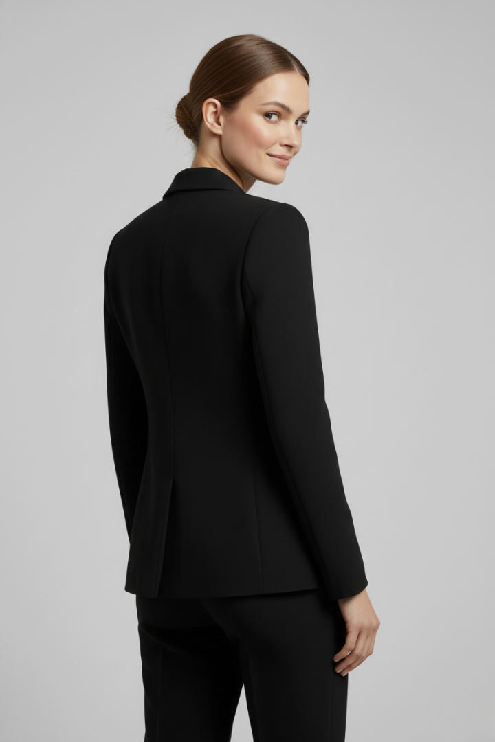 Siwan | Women’s Double-Breasted Blazer with Gold-Tone Button Details