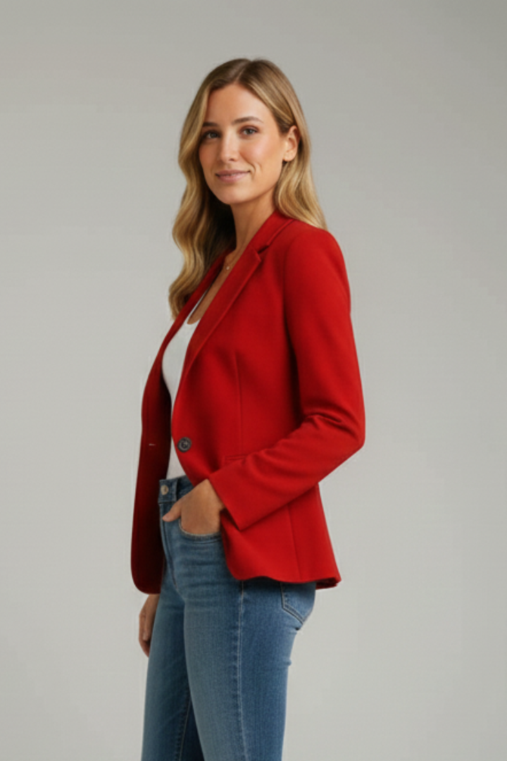 Julie | Women’s Blazer with Notched Lapel and Single Button
