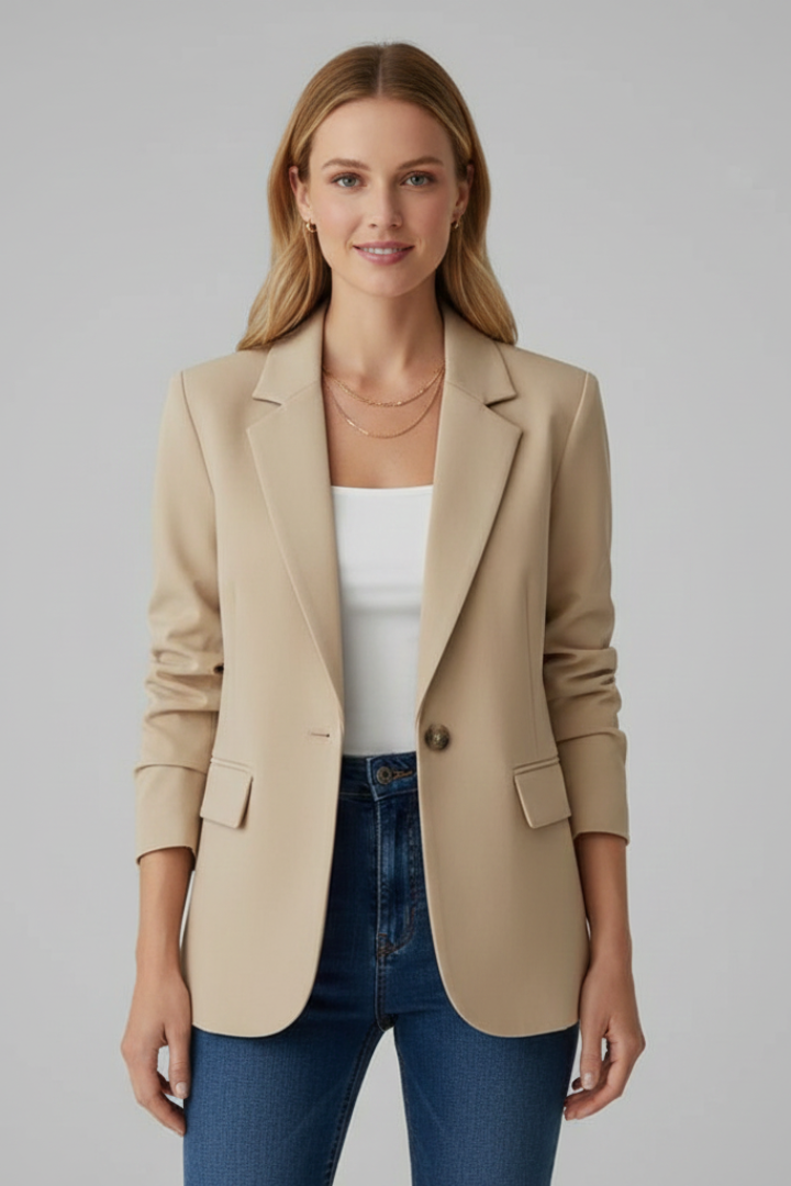Julie | Women’s Blazer with Notched Lapel and Single Button