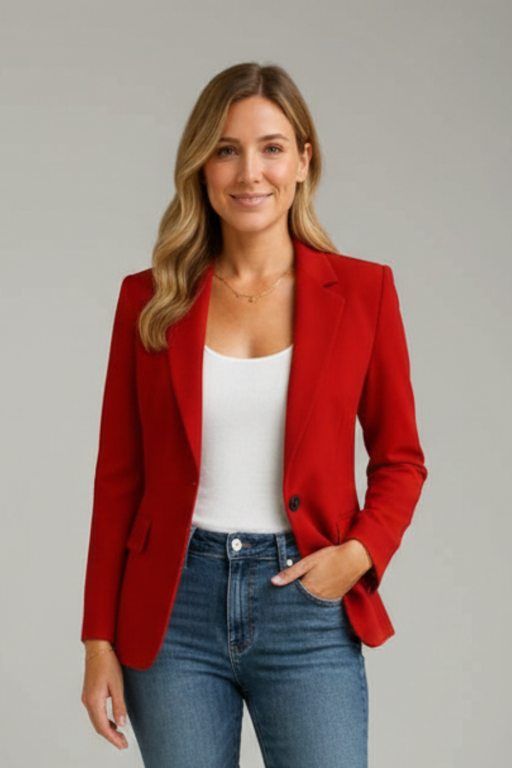 Julie | Women’s Blazer with Notched Lapel and Single Button
