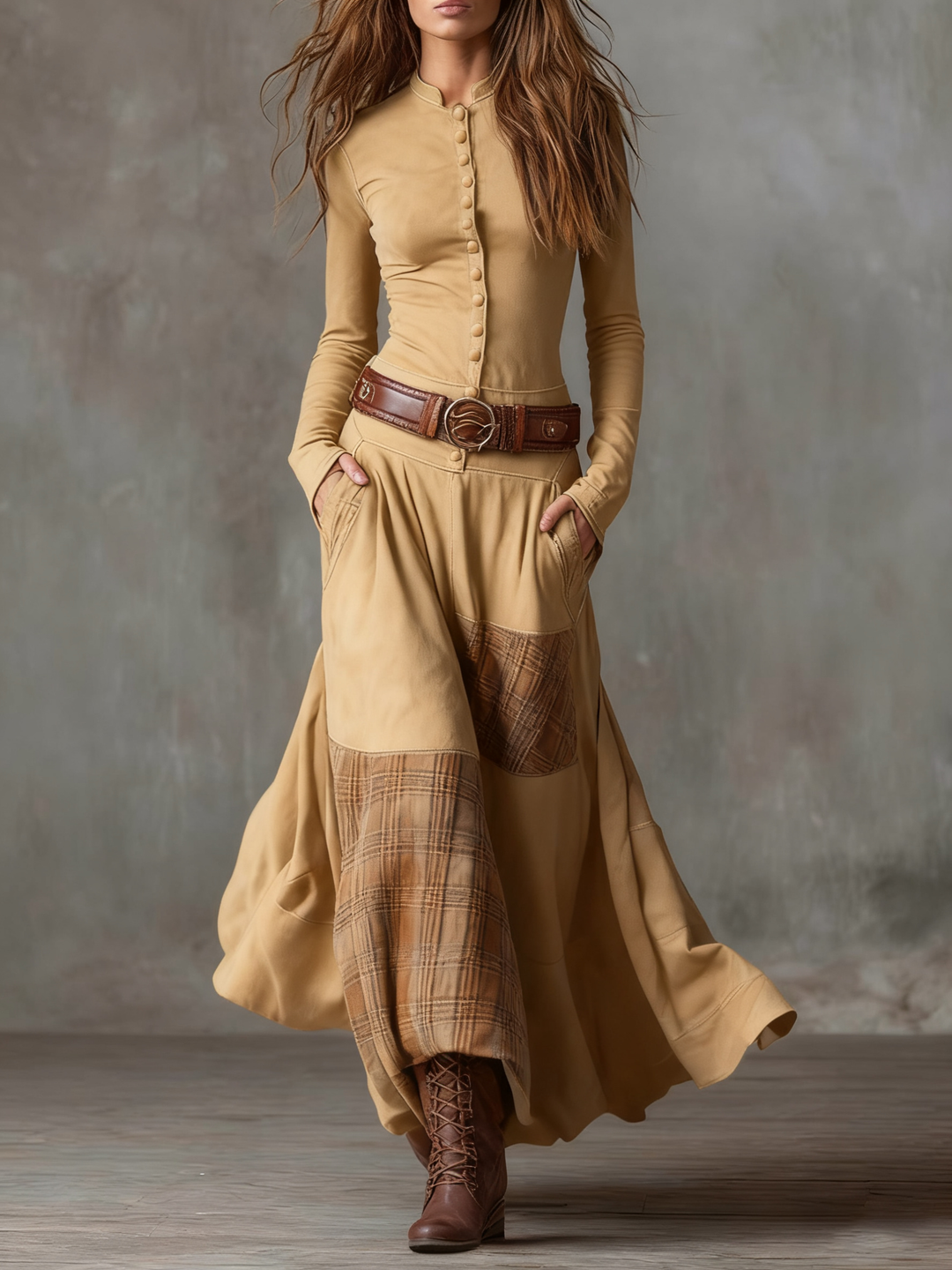 Bonita | Belted Winter  Dress