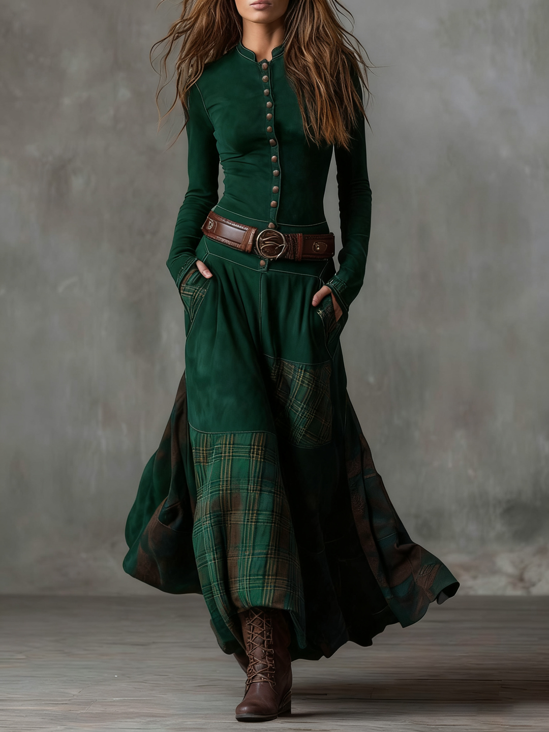 Bonita | Belted Winter  Dress