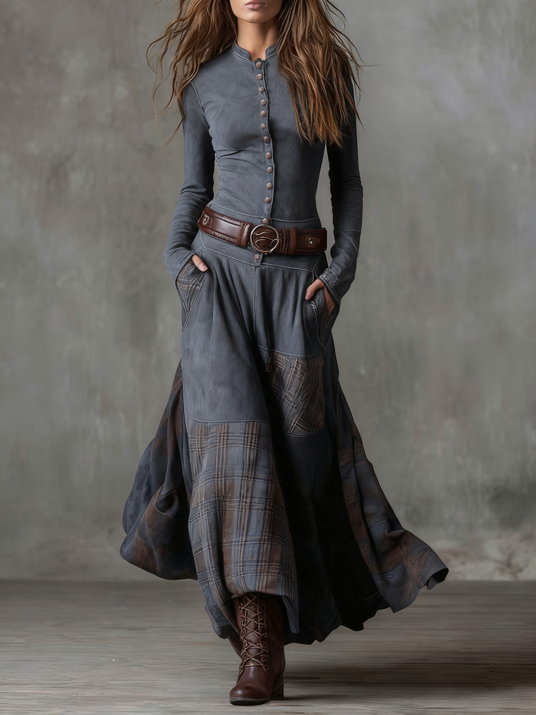 Bonita | Belted Winter  Dress