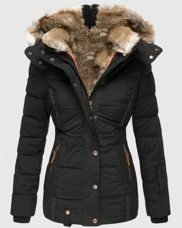 Isla | Cozy Faux Fur Hooded Winter Coat