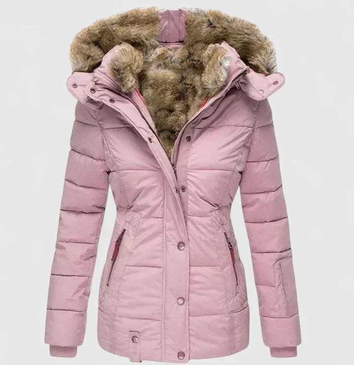 Isla | Cozy Faux Fur Hooded Winter Coat