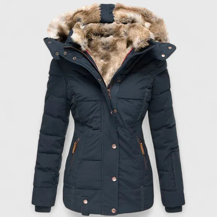 Isla | Cozy Faux Fur Hooded Winter Coat