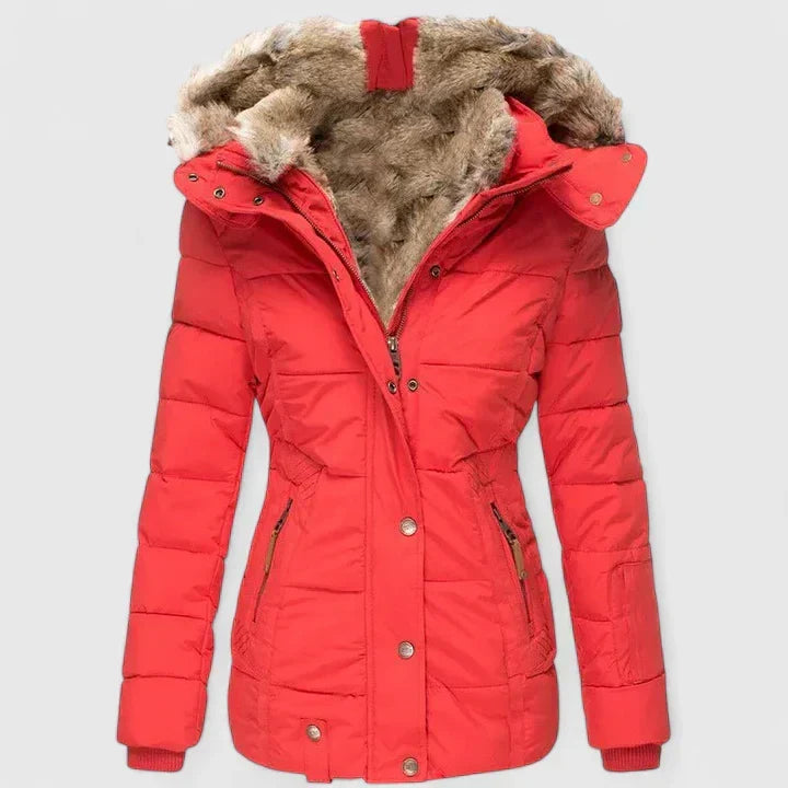 Isla | Cozy Faux Fur Hooded Winter Coat