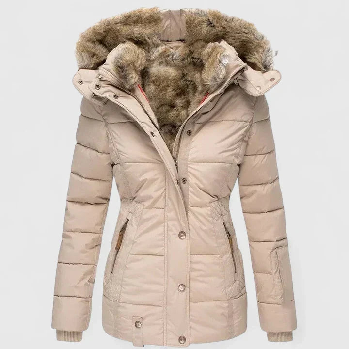 Isla | Cozy Faux Fur Hooded Winter Coat