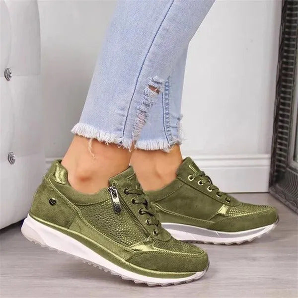 Evelyn™ | Women's Zip-Up Orthopaedic Sneakers