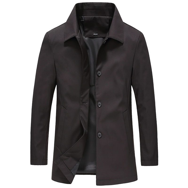 Eric | Men's Button-Down Collar Trench Coat