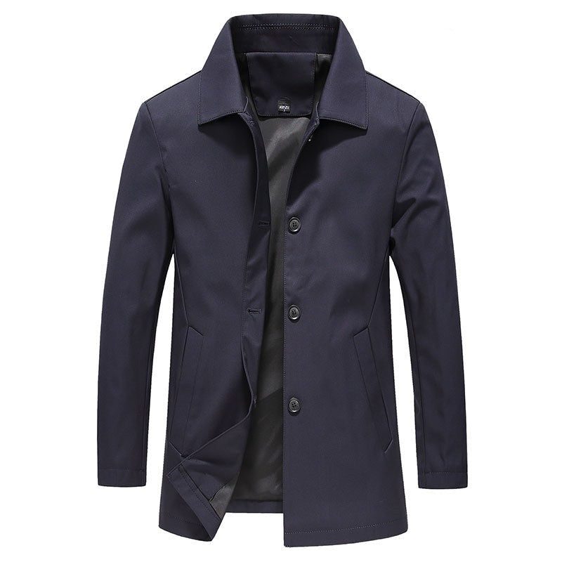 Eric | Men's Button-Down Collar Trench Coat